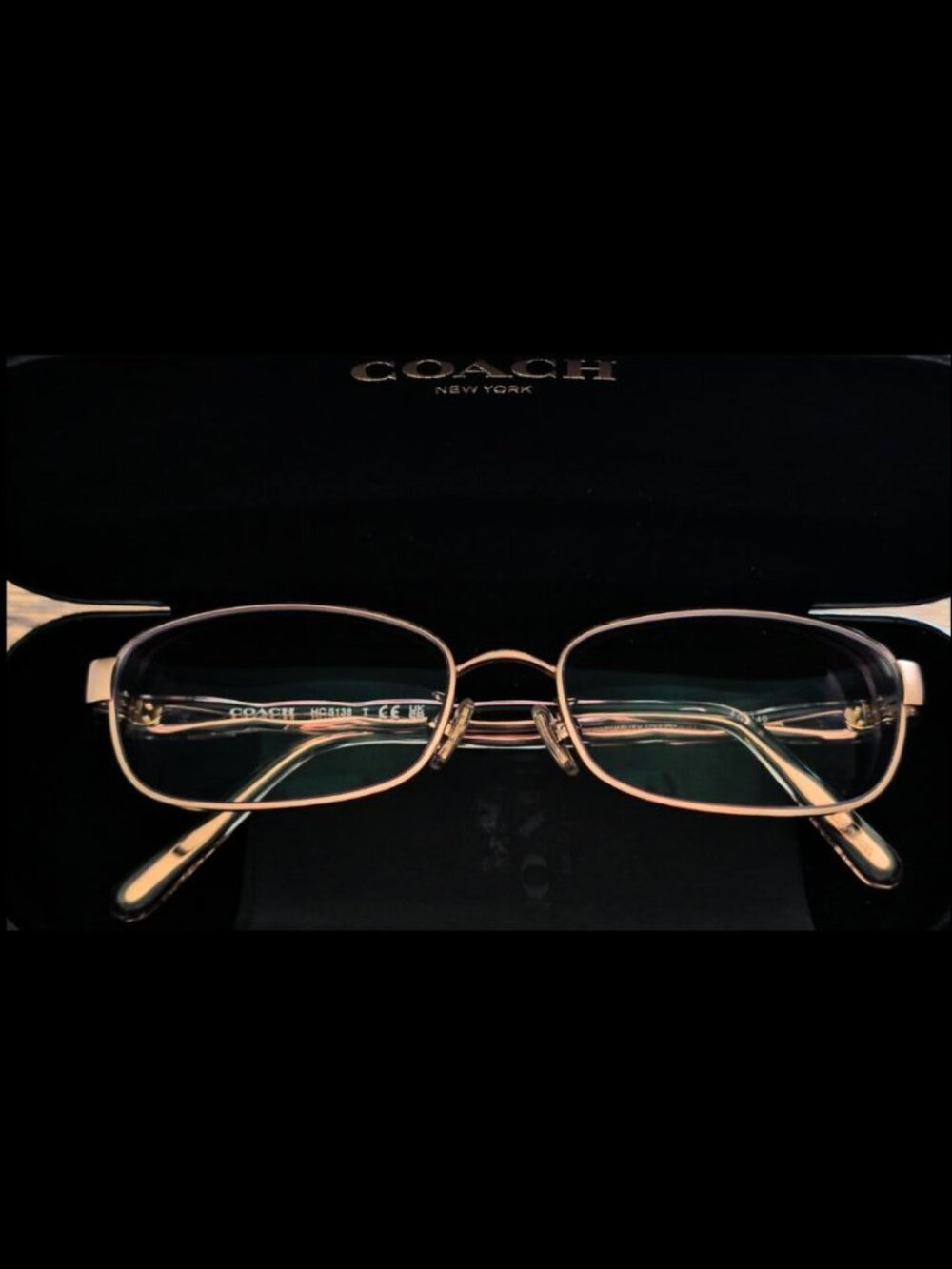 Rose Gold Coach Glasses